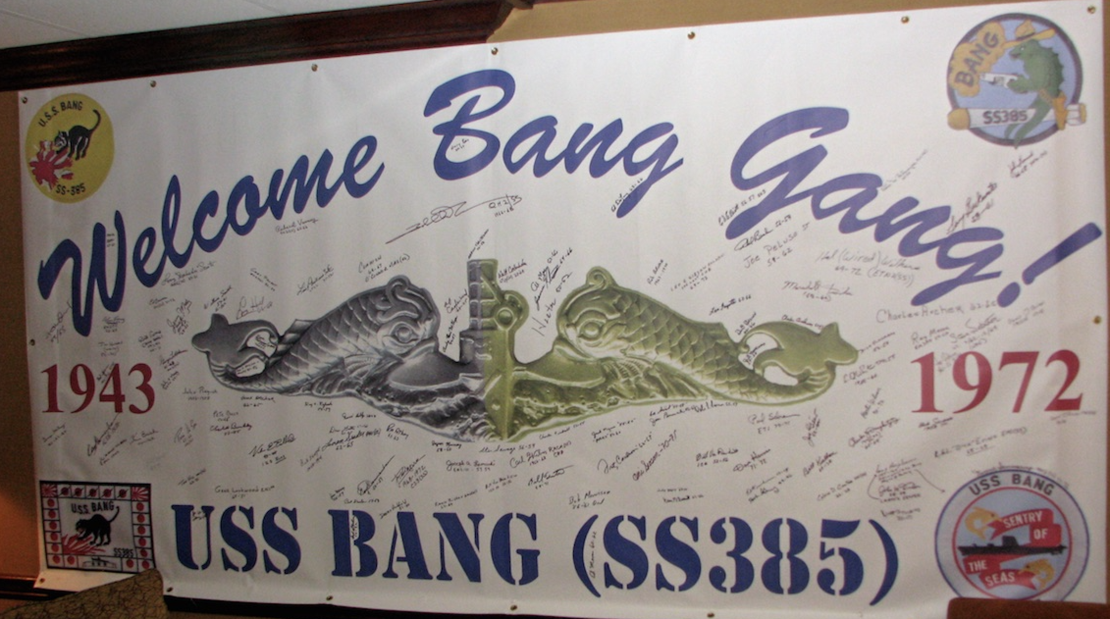 USS Bang banner